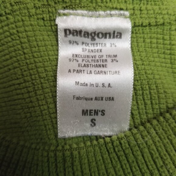 Patagonia Men's Vintage R1 Polartec Power Grid Fleece Sweater Green Sz Small - Picture 7 of 9